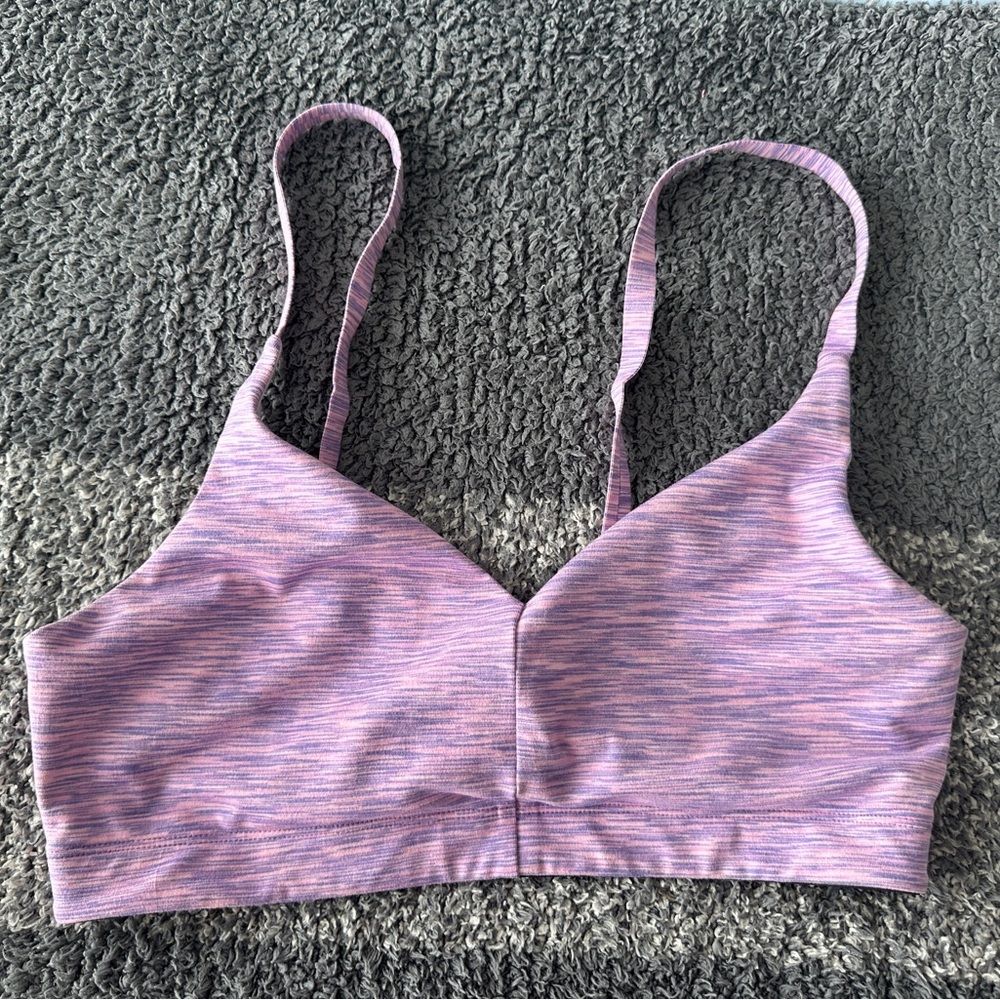Outdoor Voices Flow Bralette in Hyacinth, Large.